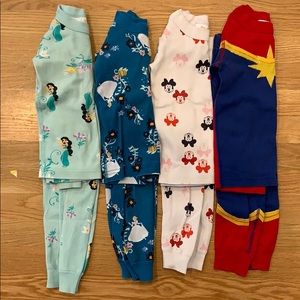 4 pairs of Disney Hannah Anderson Pajamas